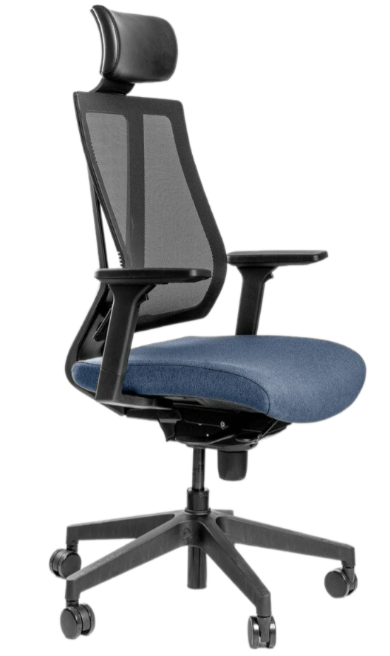 Эргономичное кресло  G1 (Спинка: черный. Сиденье: темно-синий)