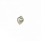 Подвеска (кулон/ шарм) "Сердце " из металла без покрытия цвет серебро Германия (ШМ20-РМА 158400)