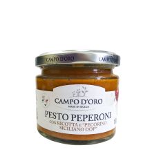Соус Песто Campo d'Oro из болгарского перца с рикоттой - 180 г (Италия)