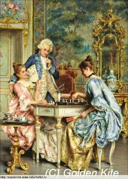 Набор для вышивания "1854 The Game of Chess"