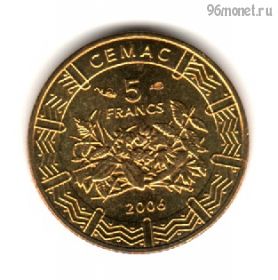Центральная Африка 5 франков 2006