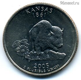 США 25 центов 2005 P Канзас