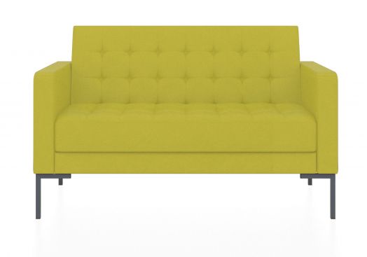 Двухместный диван Нэкст (Цвет обивки жёлтый/оливково-жёлтый)