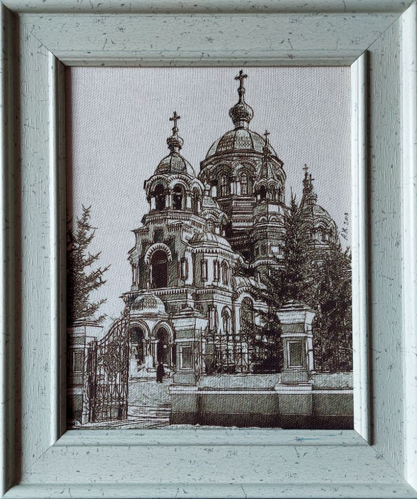 картина "Иркутск. Казанский храм"