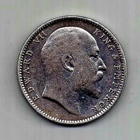 1 рупия 1906 Индия Великобритания XF