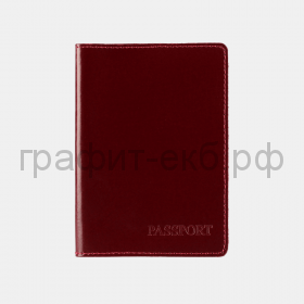 Обложка для паспорта Vector Rossi бордовый Анилин ОП-101-1131