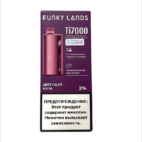 Funky Lands By Elfbar Ti7000 - Цветущая Мята