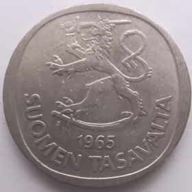 1 марка (регулярный выпуск) Финляндия 1965