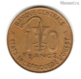 Западная Африка 10 франков 1989