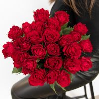 Красные розы 60-70 см (от 11 шт)