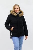 Зимняя женская куртка еврозима-зима 2867 [черный]