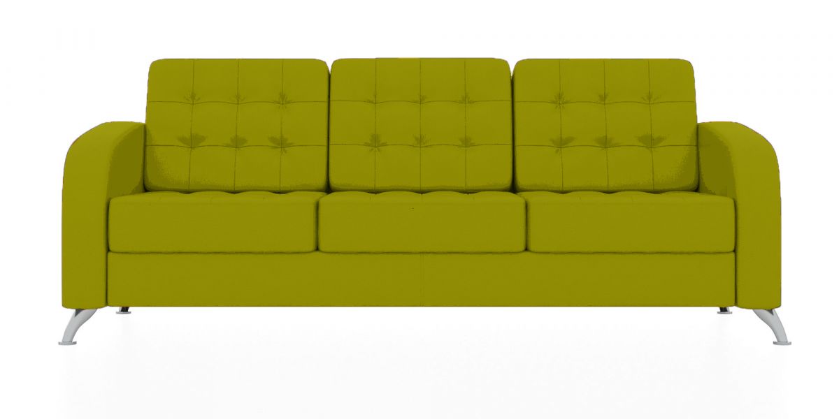 Трёхместный диван Рольф (Цвет обивки жёлтый/оливково-жёлтый)