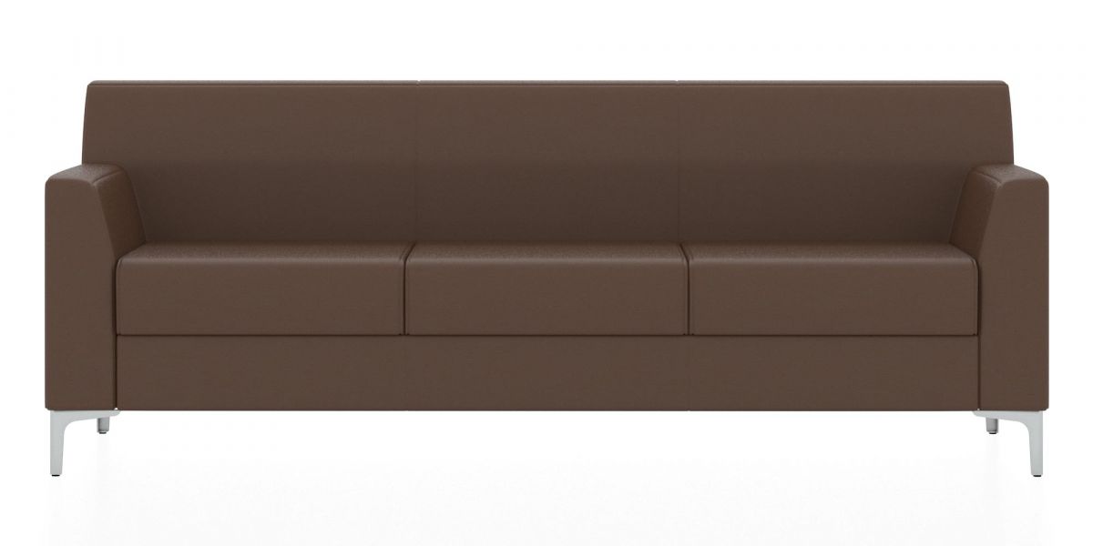 Трёхместный диван Смарт (Цвет обивки коричневый)