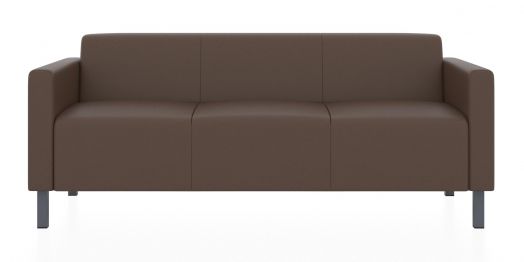 Трёхместный диван Евро (Цвет обивки коричневый)