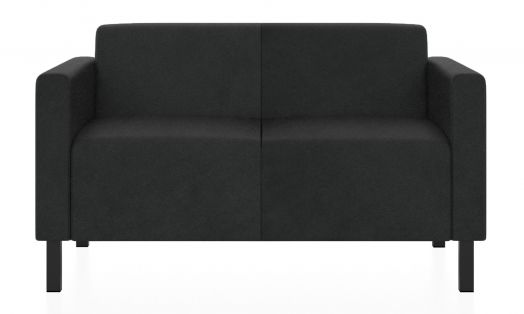 Двухместный диван Евро (Цвет обивки чёрный)