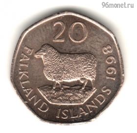 Фолклендские острова 20 пенсов 1998