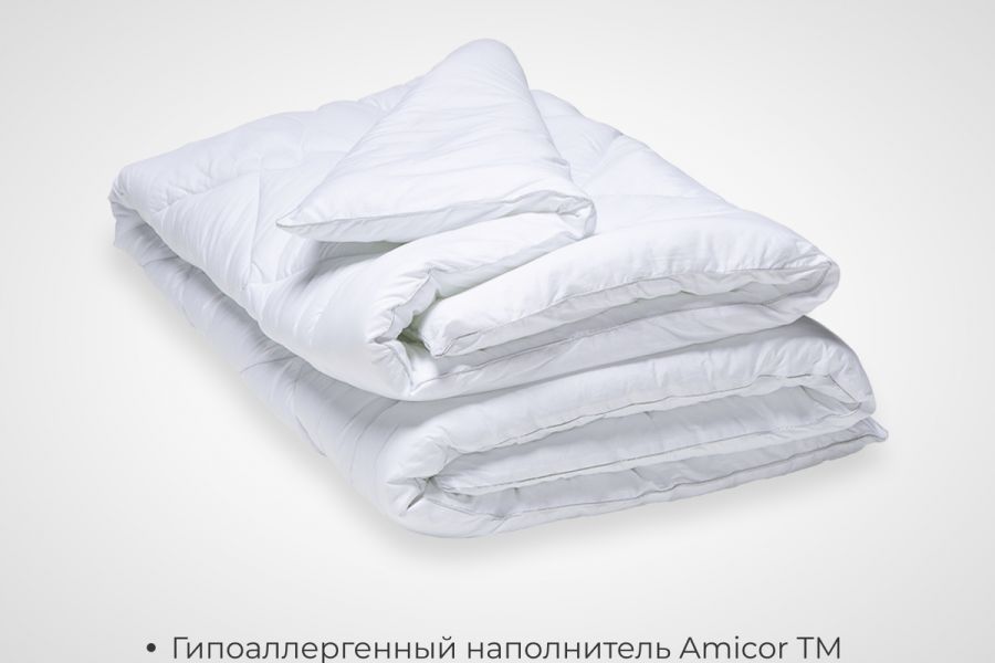 Одеяло SONNO URBAN 1,5-сп., 2сп, евро, наполнитель Amicor TM [белый]