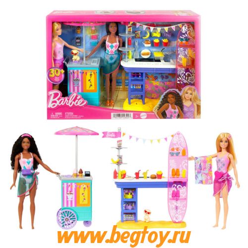 Игровой набор Barbie  HNK97 пляжный бар