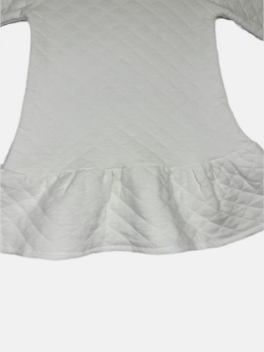 Платье капитон с длинным рукавом "Снегурочка", цвет молочный белый, арт. RC-PL191-KP