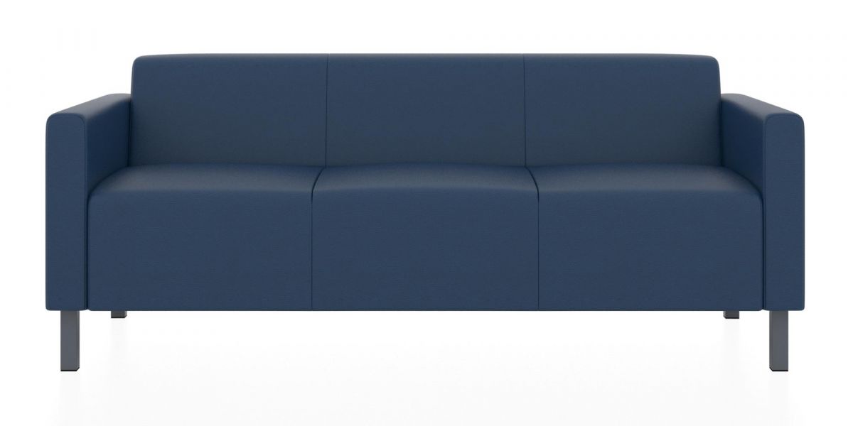 Трёхместный диван Евро (Цвет обивки синий)