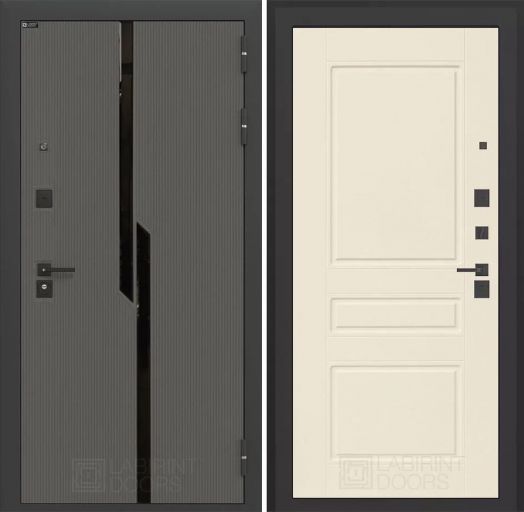Дверь Входная Лабиринт (LABIRINT) CARBON 03 Крем софт