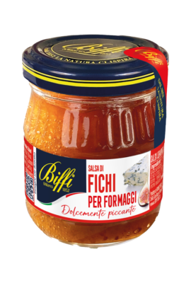Сальса из инжира (сладко-пикантная для сыра) Biffi, 100 г, Salsa di fichi per formaggi Biffi, 100 gr
