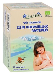 Чай Fleur Alpine травяной для кормящих матерей, 20*1,5г