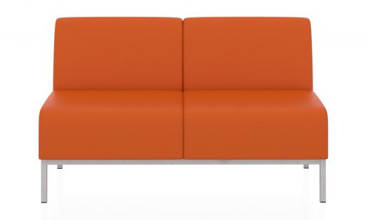 Двухместный модуль 1200x620x770 мм Компакт (Цвет обивки оранжевый)