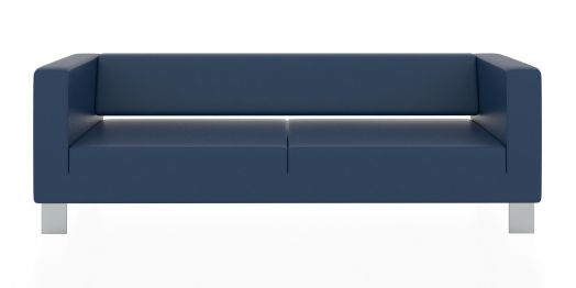 Трёхместный диван Горизонт 2200x900x730 мм (Цвет обивки синий)