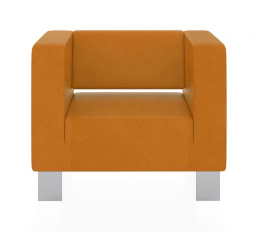 Кресло Горизонт 900x900x730 мм (Цвет обивки оранжевый)