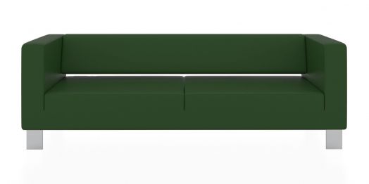 Трёхместный диван Горизонт 2200x900x730 мм (Цвет обивки зелёный)