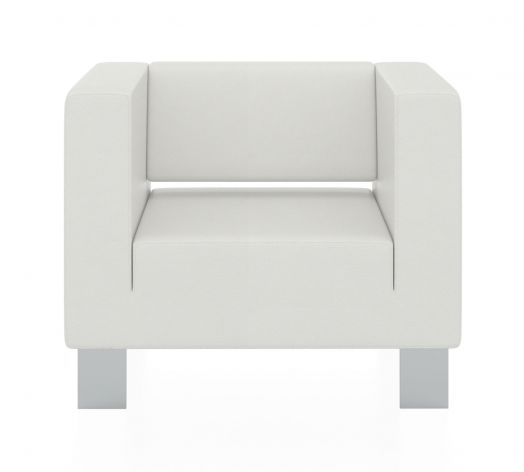 Кресло Горизонт 900x900x730 мм (Цвет обивки белый)