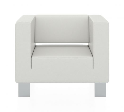 Кресло Горизонт 900x900x730 мм (Цвет обивки белый)
