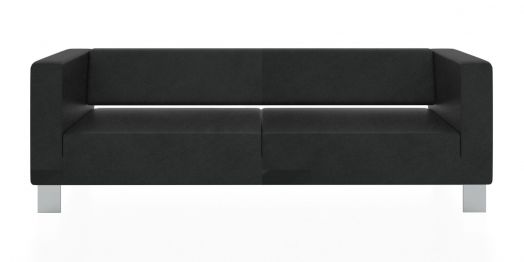 Трёхместный диван Горизонт 2200x900x730 мм (Цвет обивки чёрный)
