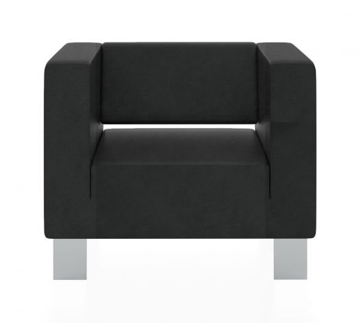 Кресло Горизонт 900x900x730 мм (Цвет обивки чёрный)