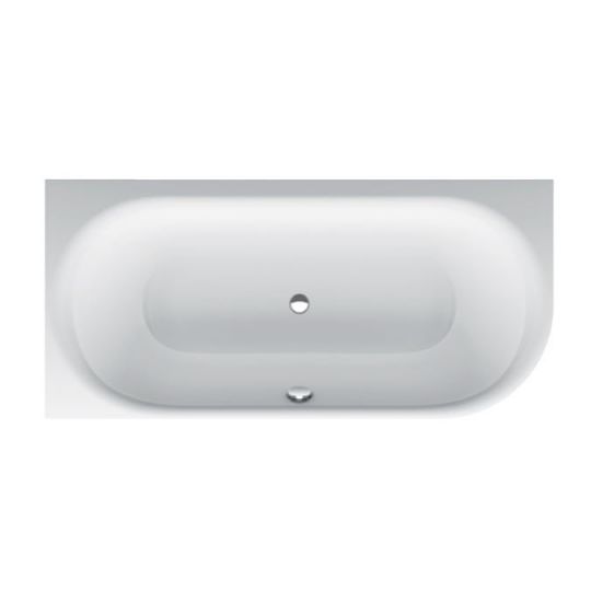 Овальная ванна углового монтажа Bette Lux Oval IV Silhouette 3426 CERVS левая 185х85 схема 2