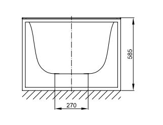 Прямоугольная отдельностоящая ванна Bette Lux Shape 3451 170х75 ФОТО