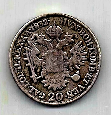 20 крейцеров 1832 Австрия