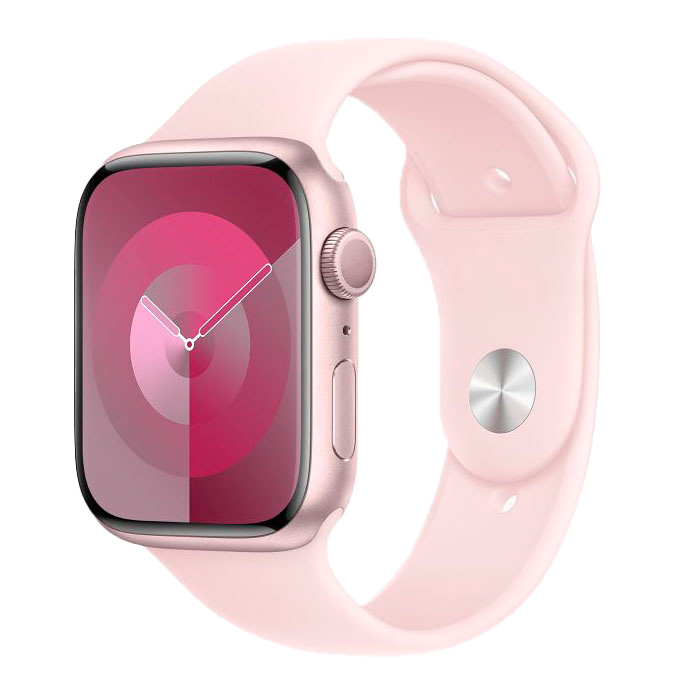 Apple Watch Series 9 41mm GPS (корпус - розовый, ремешок Sport Band розовый, размер M/L)