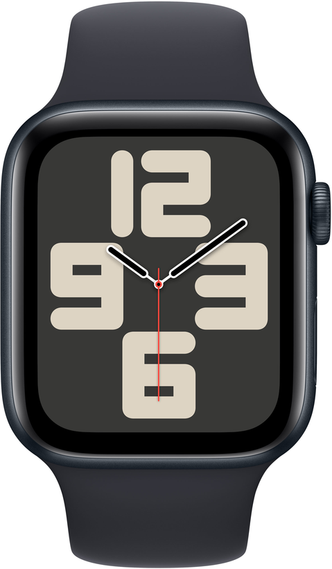Apple Watch SE 2023 44mm GPS (корпус - темная ночь, ремешок Sport Band темная ночь, размер M/L)
