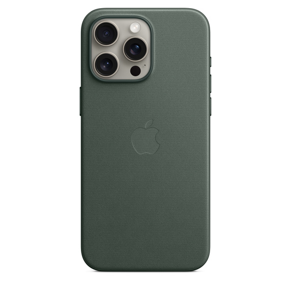 Чехол-накладка Apple MagSafe для iPhone 15 Pro Max, микротвил, вечно зеленый