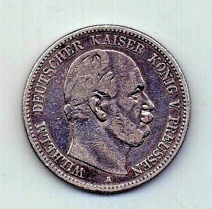 2 марки 1876 Пруссия Германия