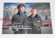 Автографы: Мартин Фриман, Бенедикт Камбербэтч. Шерлок / Sherlock