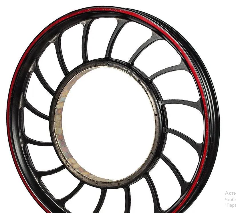 Задний диск (ротор) радиус 18 для электровелосипедов (колхозник) черный