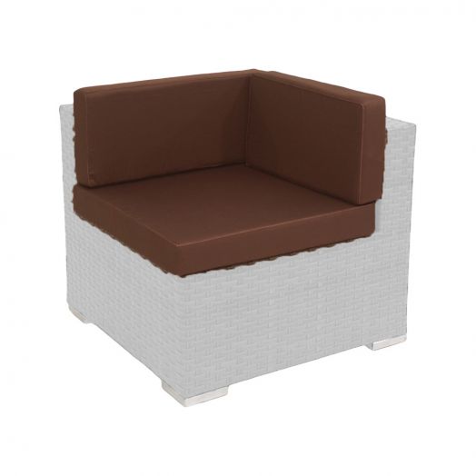 Кресло GRAND угловое с комплектом подушек (Белый)