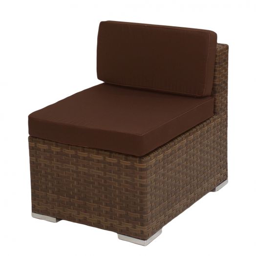 Кресло GRAND прямое с комплектом подушек (Кофейный)