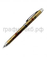 Ручка шариковая Penac Maki-E  AKI & HARU синяя+красная+грифель0,5мм золотая