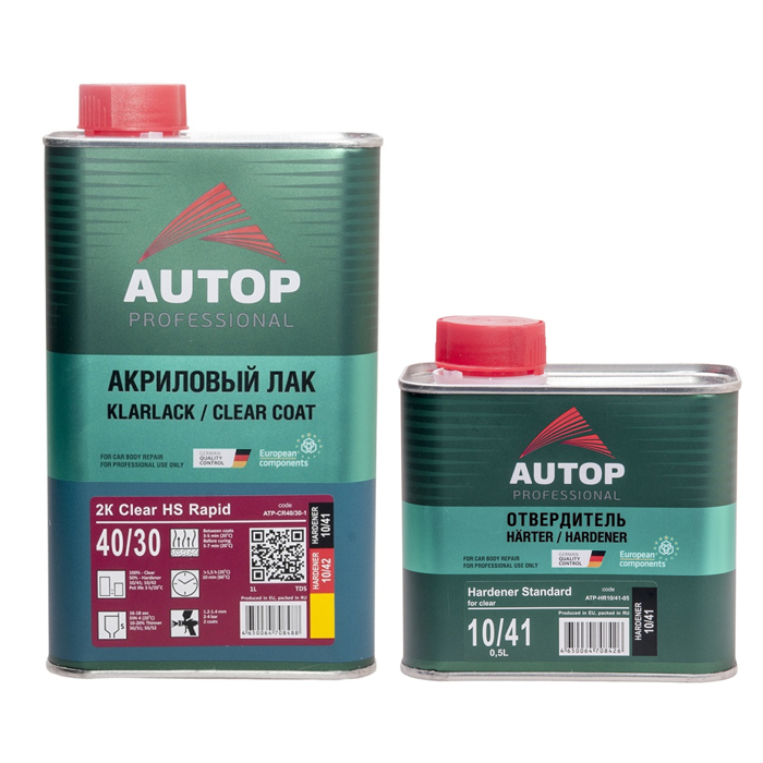 Autop 2K Clear HS Rapid Antiscratcht 40/30 лак акриловый + отвердитель, объем 1л. + 500мл.