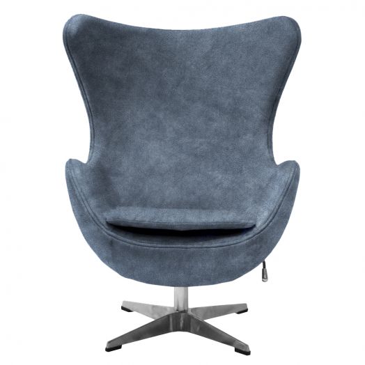 Кресло EGG STYLE CHAIR тёмно-серый, искусственная 
замша