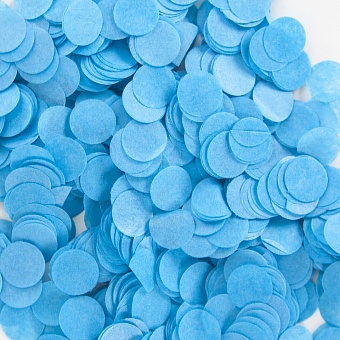 Голубое бумажное мелкое конфетти